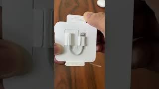 Apple lightning to 3.5mm connector #unboxing #appleunboxing