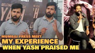 When Yash Sir PRAISED Me at Mumbai Press Meet | ADMIN EXPERIENCE | KGF 2 Promotions | Ravi Gupta