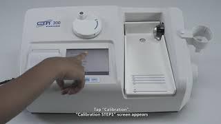 How to do calibrate of Ultrasound Bone Densitometer CM 300