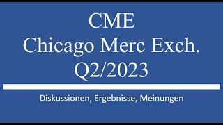 Aktie im Depot: CME Chicago Merc. Exch - Q2 2023 Zahlen