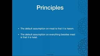 Halal Food   Part One   Principles