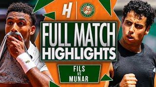 Arthur Fils vs Jaume Munar - FULL Match Highlights | Roland Garros 2025