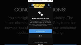 Paws Activity check live || Paws Activity task live || Paws Activity