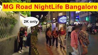 M.G. Road ,Bangalore City | Walking Church Street/ Best Pub and Bar | India