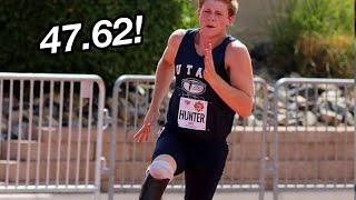 Paralympian Hunter Woodhall Crushes 400m!