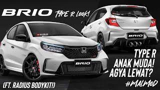 MODIFIKASI BRIO TYPE R 2024?! | BODYKIT GANAS HEMAT! | Virtual Modification #MALMOD #HondaBrio #Brio