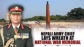 LIVE: Nepali Army chief General Ashokraj Sigdel on 4-day India visit | Wreath Laying | War Memorial