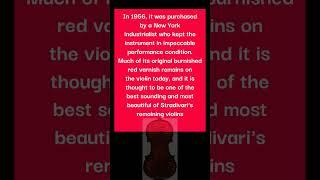 Famous violins: the RED VIOLIN Stradivarius of 1720