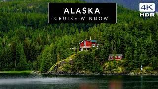 Alaska Cruise Window on STUNNING NATURE - No mid ADs! - Cinematic Ambience Relaxation Film