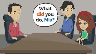 Mia has PROBLEMS in school | Learn English with Mia