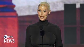 WATCH: Amber Rose speaks at 2024 Republican National Convention | 2024 RNC Night 1