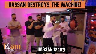 INSANE POWER! - The Hitman - HASSAN AZIM OBLITERATES THE PUNCH MACHINE!