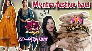 Myntra Big fashion Festival Sale  || Myntra kurti haul, Myntra kurti set haul || Honest review