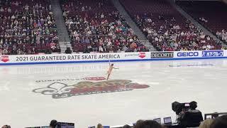 Daria Usacheva Ladies short program Skate America 2021