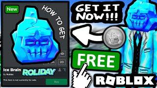 FREE ACCESSORY! HOW TO GET Ice Brain! (ROBLOX ROLIDAY 2021 EVENT)