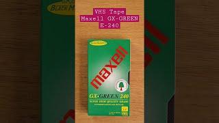 Brand new Maxell GX-GREEN 240 VHS tape 