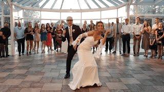 BEST surprise father daughter wedding dance mashup!