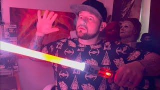 My First Realistic Neopixel CRYSTAL Reveal Lightsaber!!