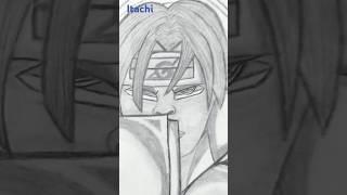 How to make the drawing of Itachi from naruto ##shortsvideo##kt