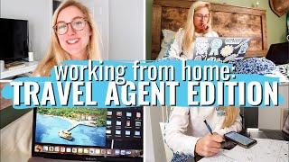 travel agent day in the life | working from home, vacation planning, and hiring business partners!