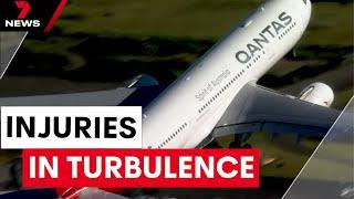 Two injured in storm turbulence on Qantas flight | 7NEWS