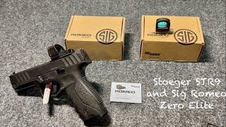 Cheap 9mm red dot combo - Stoeger STR9 Sig Romeo Zero Elite red dot install woes and redemption