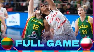 Lithuania v Poland | Full Basketball Game | FIBA Women's EuroBasket 2025 Qualifiers