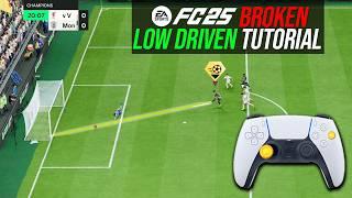 THE NEW SCORING META TO SCORE EVERYTIME!  - How to Do The BROKEN Low Driven Shot in FC 25