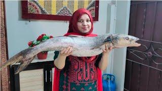 8 Kg Big Fish Recipe Cooking By Guriya ki Duniya! Big Fish Fry With Hari khatti Chatni