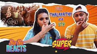 Thee Thalapathy Song REACTION | Varisu | Thalapathy Vijay | STR | Thaman S | MUMBAI TAMIL COUPLE