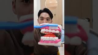 CORRECT TECHNIQUE to brush & minimize GUM RECESSION [Pediatric Dentist]