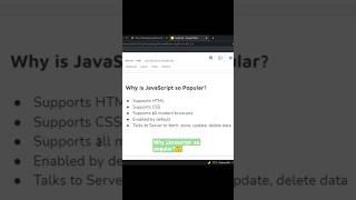 Why Javascript Is So Popular #javascript #mrtechbangalore