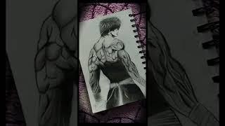 New  #bakihanma #art #animedrawing #bodybuilder #youtubeshorts #viralshorts #sketching