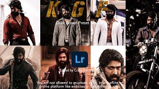 Kgf - Dark Brown Preset Lightroom | Free Dng Lightroom | Kgf Photo Editing | Lightroom Tutorials