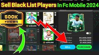 How to sell untradeable players in fc mobile || how to sell players in fc mobile