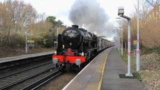 Farewell Old Friend! 46100 Royal Scot Bows Out in Style, 'The Chairmans Train' round Kent - 03.12.24