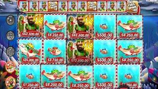 BIG BASS BONANZA CHRISTMAS BASH HUGE WIN 10X MULTIPLIER 40 FREE SPINS BONUS BUY ONLINE CASINO SLOT