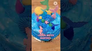 UNDER WATER  INSPIRED CAKE #cakedecorating #underwater #working #fyp #shorts #fyp #subscribe