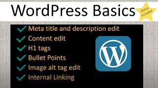 How to edit meta title, description &  alt attribute | WordPress Beginners Tutorial