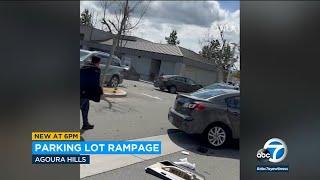 Carjacking rampage: Woman steals car, smashes into parked vehicles in Agoura Hills