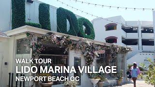 [LA Street View Tour] Lido Marina Village, Newport Beach OC [4k]