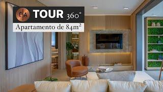 Tour por um Apartamento Decorado de 84m²