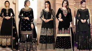 Black Colour Sharara Suit || Hamuz Trendz || #suit #black