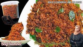 Beef Sambal | Muslim Style Srilankan Beef Sambol | Ramadan Special