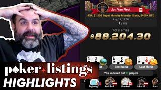 Apestyles wins more money than he can count! Online Poker Highlights!