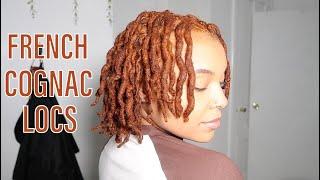 French Cognac Locs  | Coloring Locs