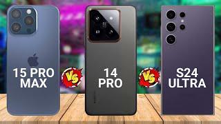 iPhone 15 pro max vs xiaomi 14 pro vs samsung galaxy s24 ultra - Xiaomi 14 Pro is the best