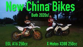 NEW TOYS!!! 250cc CHondas! (2020 EGL A16 & XMOTOS xd88)