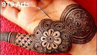 New Bold & Beautiful Semi Bridal Palm Mehndi Design for Wedding | Mehandi ka design