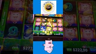 Huff n More Puff - CEO Pigs! Line Hit #shorts #HuffNMorePuff #AZSlotPlay